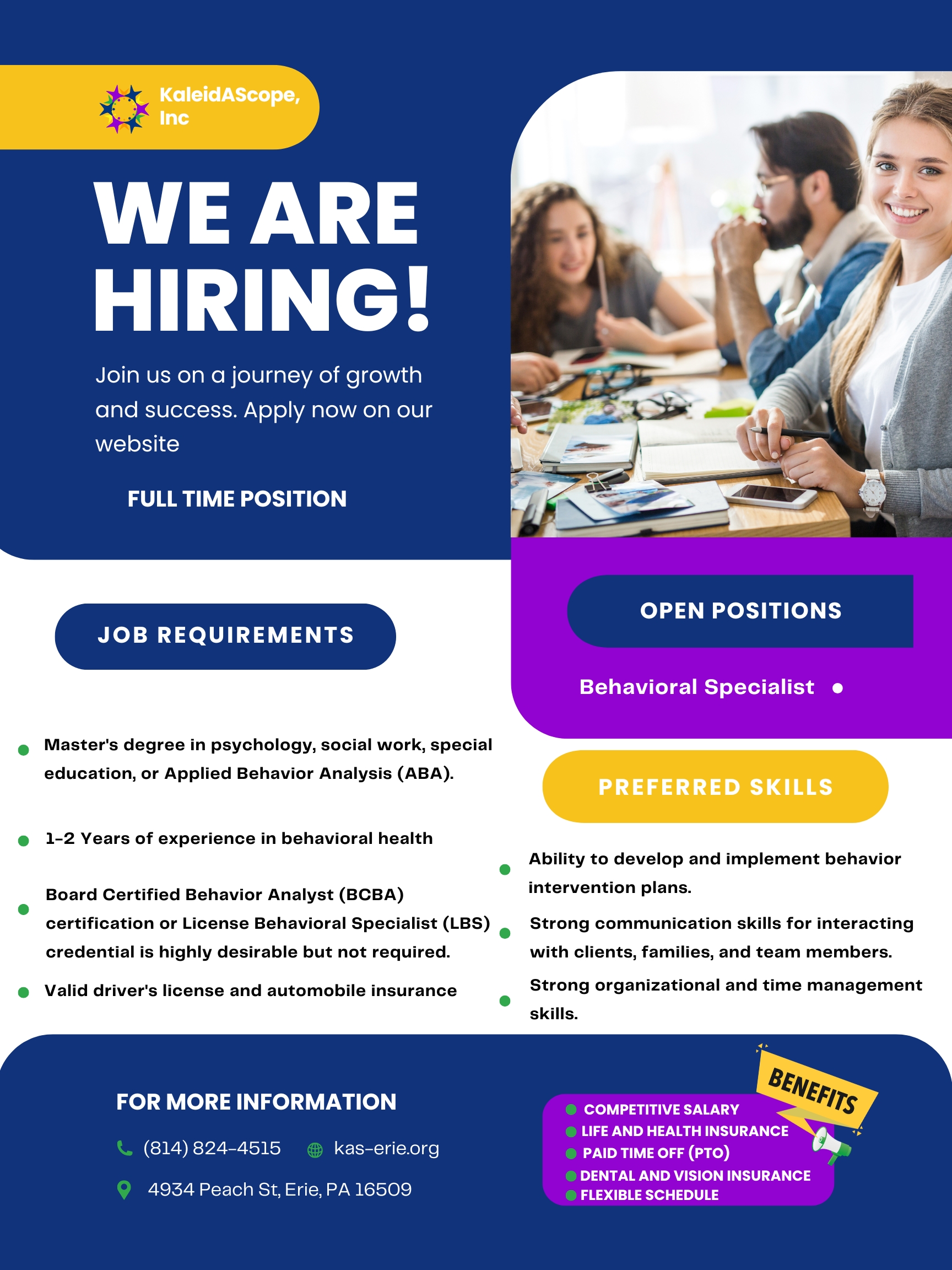 Behavioral specialist flyer