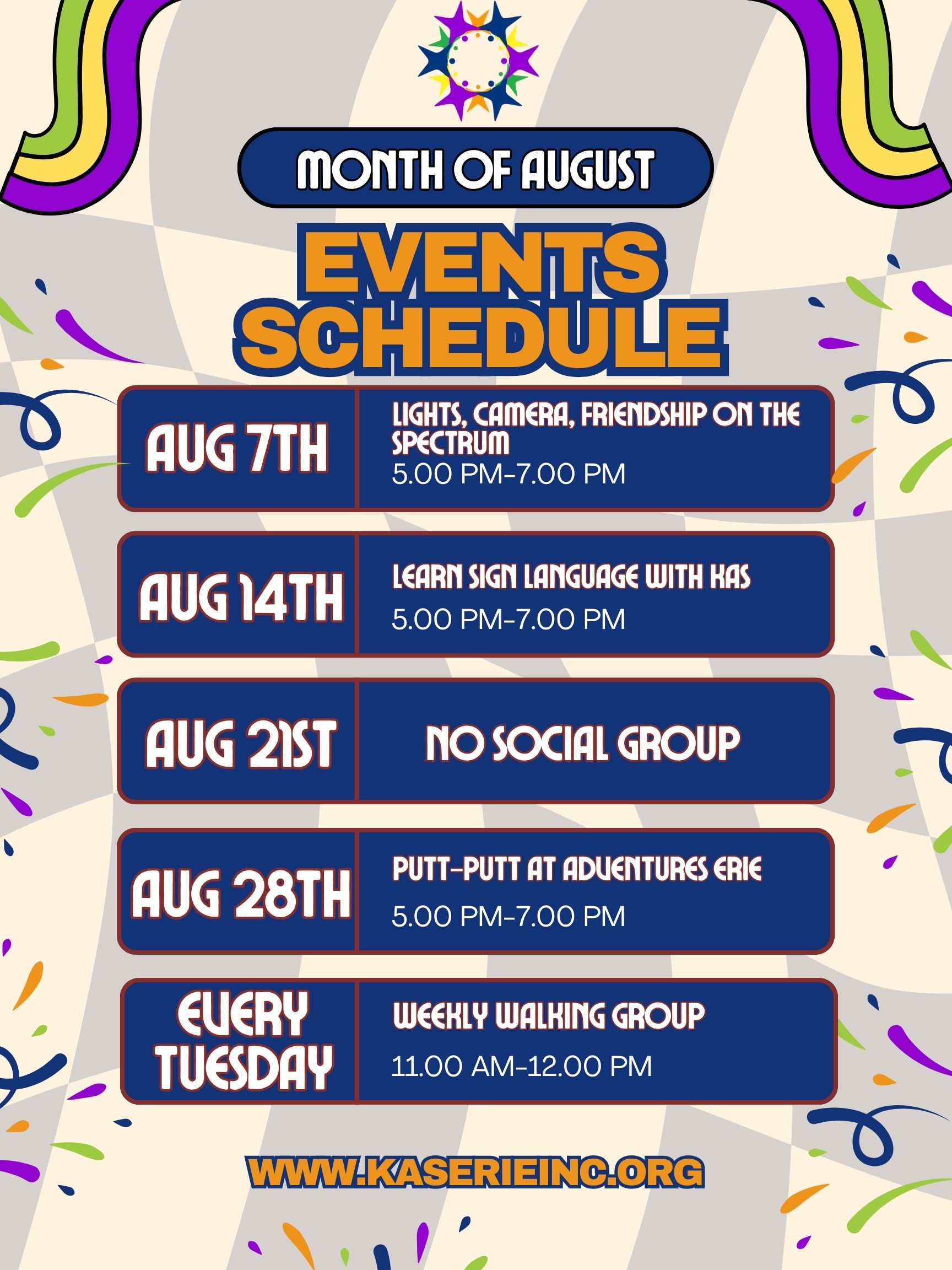 AUGUST SCHEDULE v4